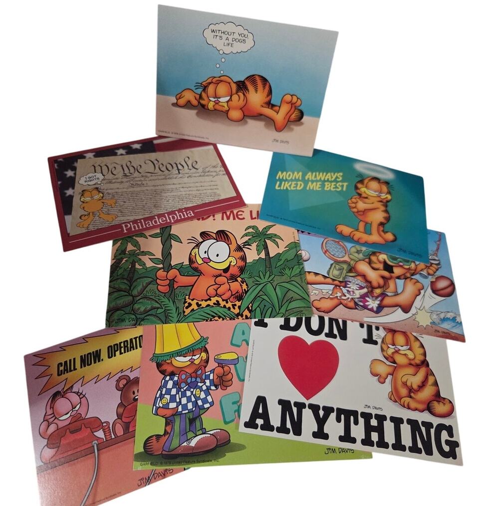 Lot 18 Vtg Garfield POSTCARDS 1978 New Funny Mom Always liked me Best